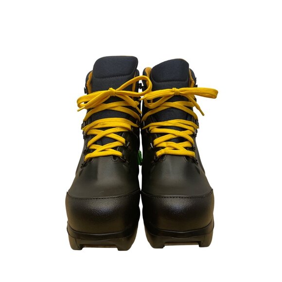 Asolo Men’s Black Leather Lace-Up AWS 840 NNN BC System Ski Boots Size 9 - Picture 2 of 11